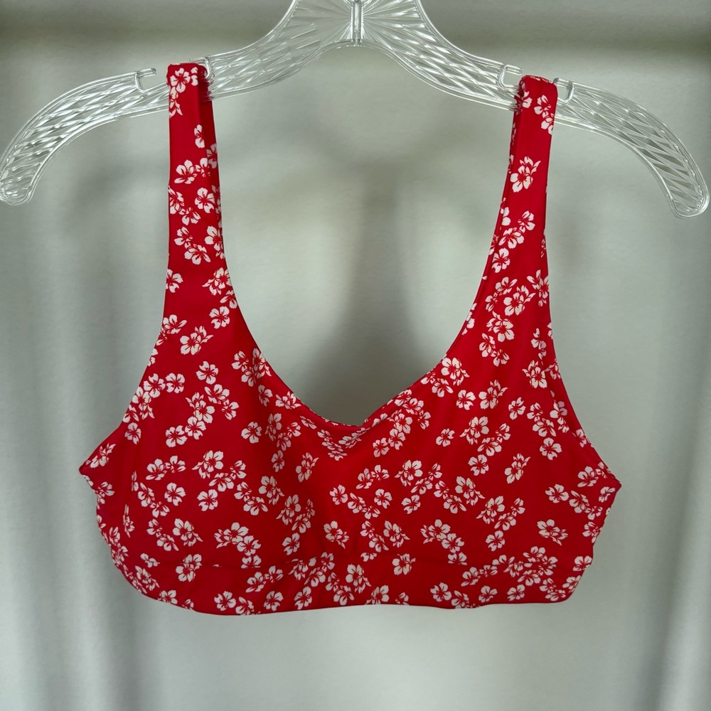 Kulani Kinis Long Crop Bikini Top Aloha Punch